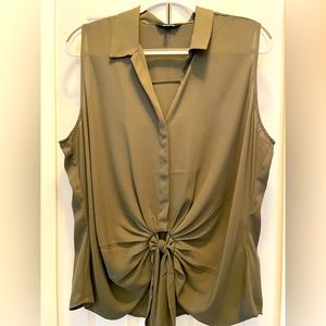 Army green top NWOT